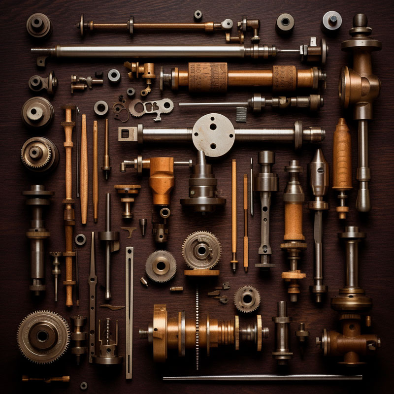 传统车床加工小车件